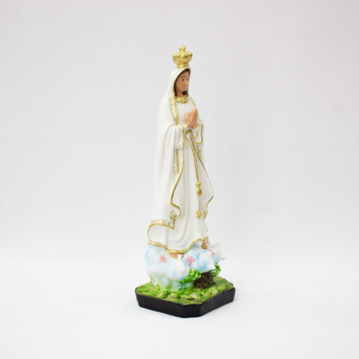 Imagem de Nossa Senhora de Fatima em Gesso de 30cm - Imagem 4
