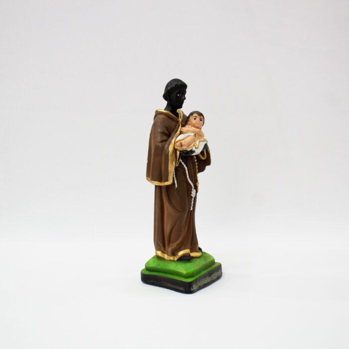 Imagem de São Benedito em Gesso de 20cm - Imagem 2
