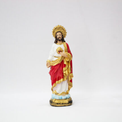 Imagem de Sagrado Coração de Jesus em Gesso de 15cm