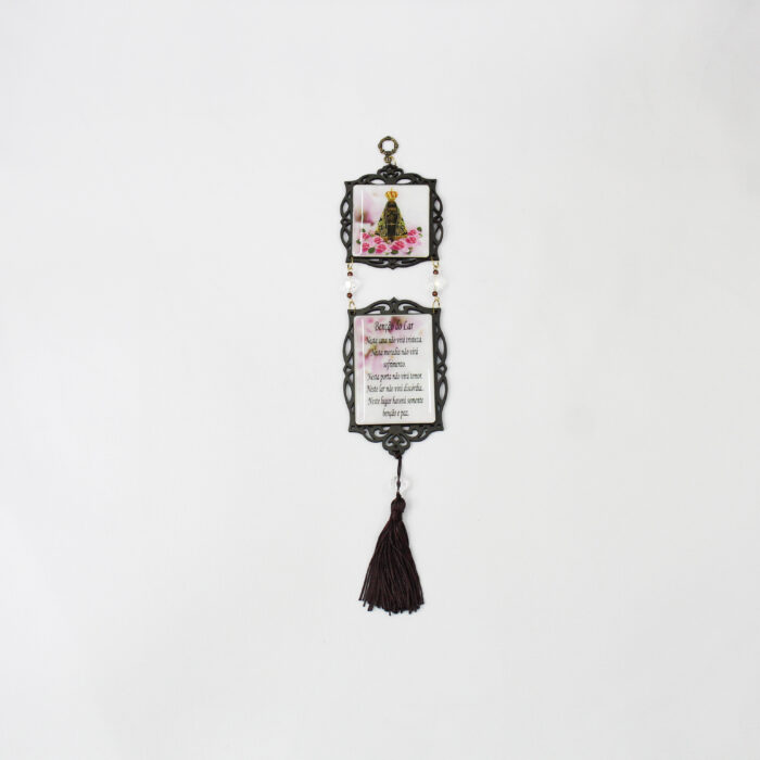 Adorno Nossa Senhora Aparecida Rosa - Imagem 1