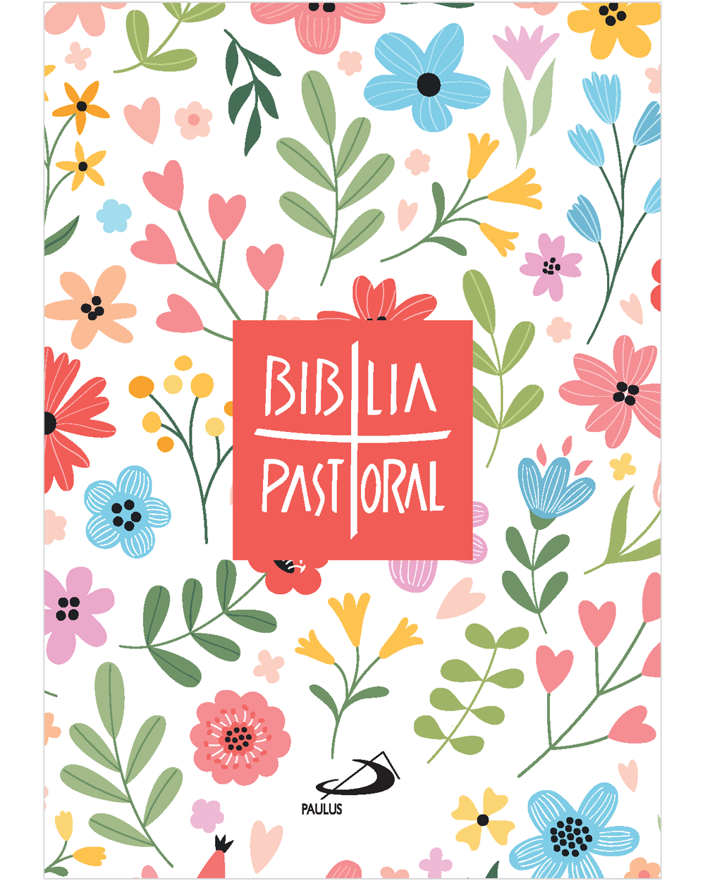 166644-1200-auto Bíblia Pastoral - Bolso - Capa Cristal - Floral - Imagem 1
