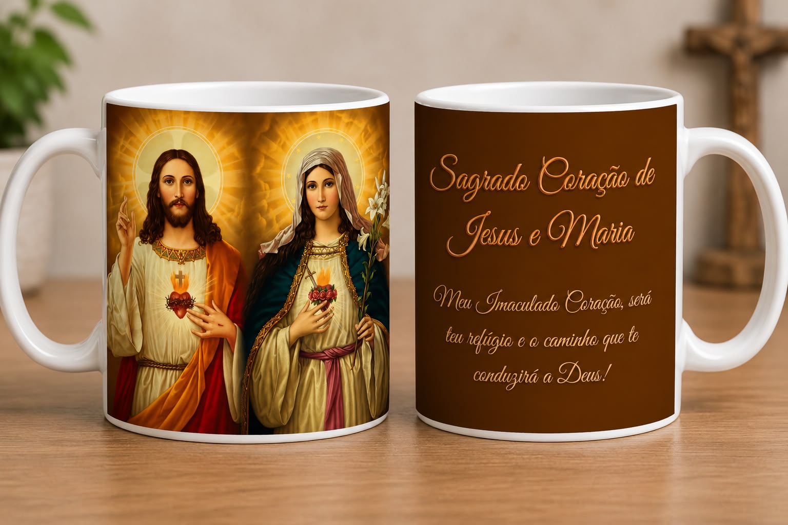 WhatsApp Image 2026-06-30 at 09.22.05 (2) Caneca de Sagrada Coração de Jesus e Maria - Imagem 1