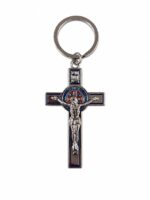 Chaveiro Crucifixo com medalha de São Bento